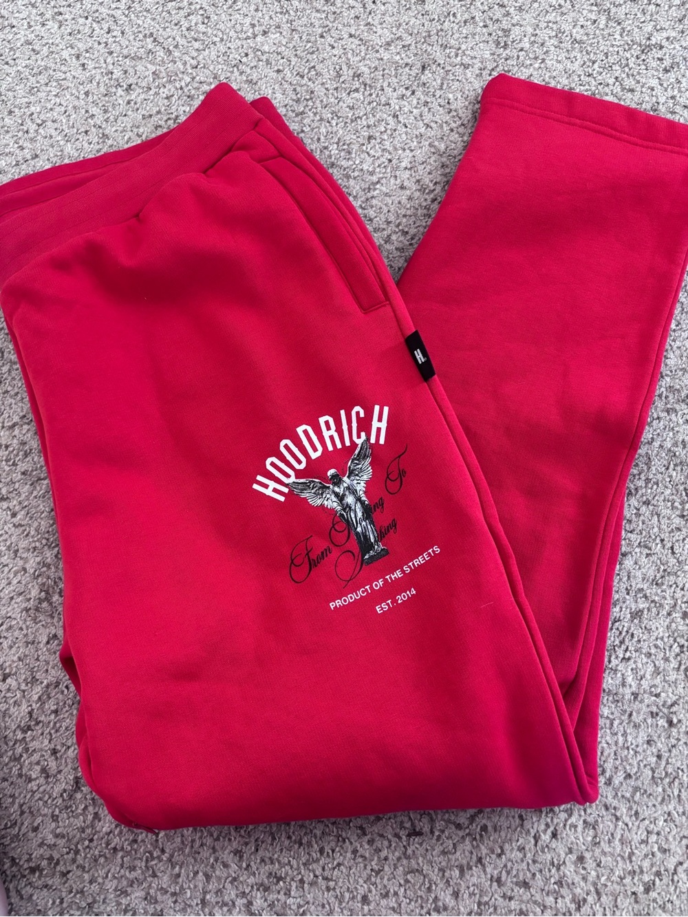 Hoodrich red joggers